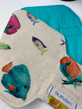 Load image into Gallery viewer, Tropical Fish Print Wrap Around Cafetiere or French Press Cosy.