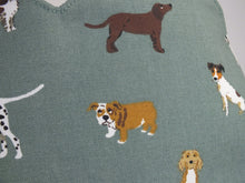Load image into Gallery viewer, Cafetiere/French Press Wrap Around Cosy in Dog Breed Fabric. Standard or Bespoke Size coffee cosy.